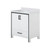 Lexora LVZV30SA200 Ziva 30 inch W White Bath Vanity Cabinet and White Quartz Top