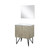 Lexora LVLY30SRA310 Lancy 30 inch W x 20 in D Rustic Acacia Bath Vanity Cabinet, Cultured Marble Top and 28 in Mirror