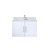 Lexora LVG30SM101 Geneva 30 in. W Glossy White Wall Mount Bath Vanity Cabinet, Carrara Marble Top, and Faucet Set