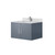Lexora Geneva 30 in. W Dark Grey Wall Mount Bath Vanity Cabinet, Carrara Marble Top, and Faucet Set