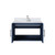 Lexora LVG30SE101 Geneva 30 in. W Navy Blue Wall Mount Bath Vanity Cabinet, Carrara Marble Top, and Faucet Set