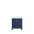 Lexora LJ342230SEWQ000 Jacques 30 in. W Navy Blue Bath Vanity Cabinet and White Quartz Top