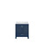 Lexora Jacques 30 in. W Navy Blue Bath Vanity Cabinet and Cultured Marble Top