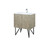 Lexora LLC30SKSOS000FCH Lancy 30 inch W x 20 in D Rustic Acacia Bath Vanity Cabinet, White Quartz Top and Chrome Faucet Set