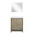 Lexora LVLF30SRA310 Lafarre 30 inch W x 20 in D Rustic Acacia Bath Vanity Cabinet, Cultured Marble Top and 28 in Mirror