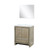 Lexora Lafarre 30 inch W x 20 in D Rustic Acacia Bath Vanity Cabinet, Cultured Marble Top and 28 in Mirror