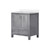 Lexora Jacques 30 in. W Distressed Grey Bath Vanity Cabinet and Cultured Marble Top