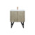 Lexora Lancy 30 inch W x 20 in D Rustic Acacia Bath Vanity Cabinet, White Quartz Top and Rose Gold Faucet Set