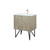 Lexora Lancy 30 inch W x 20 in D Rustic Acacia Bath Vanity Cabinet, Cultured Marble Top and Rose Gold Faucet Set