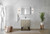 Lexora LLC30SKSOS000FGM Lancy 30 inch W x 20 in D Rustic Acacia Bath Vanity Cabinet, White Quartz Top and Gun Metal Faucet Set