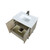 Lexora Lancy 30 inch W x 20 in D Rustic Acacia Bath Vanity Cabinet, Cultured Marble Top and Gun Metal Faucet Set