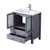 Lexora Volez 30 inch W Dark Grey Bath Vanity Cabinet, White Ceramic Top, and Faucet Set