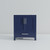 Lexora LJ342230SEDS000 Jacques 30 in. W Navy Blue Bath Vanity Cabinet and Carrara Marble Top