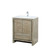 Lexora LLF30SKSOS000FCH Lafarre 30 inch W x 20 in D Rustic Acacia Bath Vanity Cabinet, White Quartz Top and Chrome Faucet Set