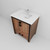 Lexora LVZV30SN201 Ziva 30 inch W Rustic Barnwood Bath Vanity Cabinet, White Quartz Top and Faucet Set