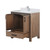 Lexora LVZV30SN301 Ziva 30 inch W Rustic Barnwood Bath Vanity Cabinet, Cultured Marble Top and Faucet Set