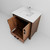 Lexora Ziva 30 inch W Rustic Barnwood Bath Vanity Cabinet, Cultured Marble Top and Faucet Set