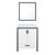 Lexora LVZV30SA210 Ziva 30 inch W White Bath Vanity Cabinet, White Quartz Top and 28 in Mirror