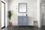 Lexora Jacques 30 in. W Dark Grey Bath Vanity Cabinet, Cultured Marble Top, and 28 in. Mirror