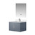 Lexora Geneva 30 in. W Dark Grey Wall Mount Bath Vanity Cabinet, Cultured Marble Top, Faucet Set, and 30 in. LED Mirror