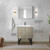 Lexora LVLY30SRA313 Lancy 30 inch W x 20 in D Rustic Acacia Bath Vanity Cabinet, Cultured Marble Top, Gun Metal Faucet Set and 28 in Mirror