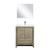 Lexora Lafarre 30 inch W x 20 in D Rustic Acacia Bath Vanity Cabinet, White Quartz Top, Chrome Faucet Set and 28 in Mirror