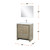 Lexora LLF30SKSOSM28FCH Lafarre 30 inch W x 20 in D Rustic Acacia Bath Vanity Cabinet, White Quartz Top, Chrome Faucet Set and 28 in Mirror