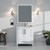 Lexora LVJ30SA201 Jacques 30 in. W White Bath Vanity Cabinet, White Quartz Top, and Faucet Set