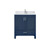 Lexora LVJ30SE301 Jacques 30 in. W Navy Blue Bath Vanity Cabinet, Cultured Marble Top, and Faucet Set