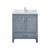 Lexora LVJ30SB201 Jacques 30 in. W Dark Grey Bath Vanity Cabinet, White Quartz Top, and Faucet Set