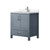 Lexora LVJ30SB301 Jacques 30 in. W Dark Grey Bath Vanity Cabinet, Cultured Marble Top, and Faucet Set
