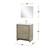 Lexora LLF30SKSOSM28FBN Lafarre 30 inch W x 20 in D Rustic Acacia Bath Vanity Cabinet, White Quartz Top, Brushed Nickel Faucet Set and 28 in Mirror