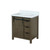 Lexora LVM30SK300 Marsyas 30 inch W Rustic Brown Bath Vanity Cabinet and Cultured Marble Countertop