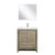 Lexora LVLF30SRA314 Lafarre 30 inch W x 20 in D Rustic Acacia Bath Vanity Cabinet, Cultured Marble Top, Rose Gold Faucet Set and 28 in Mirror