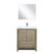 Lexora LVLF30SRA311 Lafarre 30 inch W x 20 in D Rustic Acacia Bath Vanity Cabinet, Cultured Marble Top, Chrome Faucet Set and 28 in Mirror