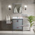 Lexora LVZV30SB211 Ziva 30 inch W Dark Grey Bath Vanity Cabinet, White Quartz Top, Faucet Set and 28 in Mirror Lexora LVZV30SB211 Ziva 30 inch W Dark Grey Bath Vanity Cabinet, White Quartz Top, Faucet Set and 28 in Mirror