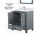 Lexora Ziva 30 inch W Dark Grey Bath Vanity Cabinet, White Quartz Top, Faucet Set and 28 in Mirror