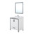 Lexora Ziva 30 inch W White Bath Vanity Cabinet, White Quartz Top, Faucet Set and 28 in Mirror