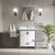 Lexora Ziva 30 inch W White Bath Vanity Cabinet, White Quartz Top, Faucet Set and 28 in Mirror