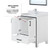 Lexora LVZV30SA211 Ziva 30 inch W White Bath Vanity Cabinet, White Quartz Top, Faucet Set and 28 in Mirror