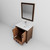Lexora Ziva 30 inch W Rustic Barnwood Bath Vanity Cabinet, White Quartz Top, Faucet Set and 28 in Mirror