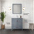 Lexora LVJ30SB311 Jacques 30 in. W Dark Grey Bath Vanity Cabinet, Cultured Marble Top, Faucet Set, and 28 in. Mirror