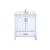 Lexora Jacques 30 in. W White Bath Vanity Cabinet, Carrara Marble Top, and Faucet Set