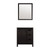Lexora LVM30SC310 Marsyas 30 inch W Brown Bath Vanity Cabinet, Cultured Marble Countertop and 28 in Mirror