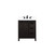 Lexora LVM30SC201 Marsyas 30 inch W Brown Bath Vanity Cabinet, White Quartz Countertop and Faucet Set