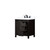 Lexora Marsyas 30 inch W Brown Bath Vanity Cabinet, White Quartz Countertop and Faucet Set