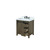 Lexora LVM30SK301 Marsyas 30 inch W Rustic Brown Bath Vanity Cabinet, Cultured Marble Countertop and Faucet Set