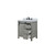 Lexora LVM30SH301 Marsyas 30 inch W Ash Grey Bath Vanity Cabinet, Cultured Marble Countertop and Faucet Set