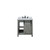 Lexora Marsyas 30 inch W Ash Grey Bath Vanity Cabinet, Cultured Marble Countertop and Faucet Set
