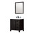 Lexora LVM30SC311 Marsyas 30 inch W Brown Bath Vanity Cabinet, Cultured Marble Countertop, Faucet Set and 28 in Mirror